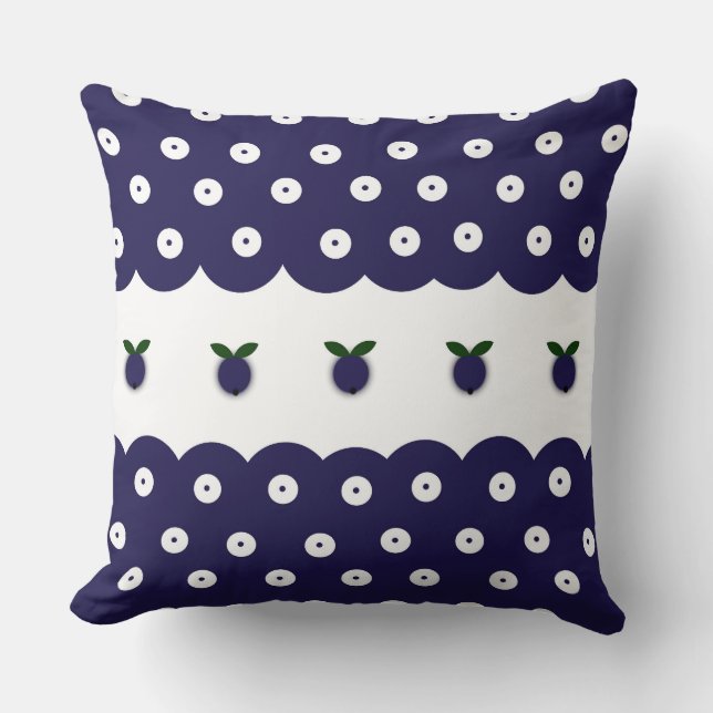 Coussin Design polonais de céramiques traditionnelles (Recto)