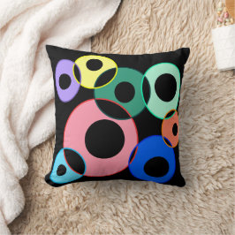 Coussin Design Rainbow Billiard Balls