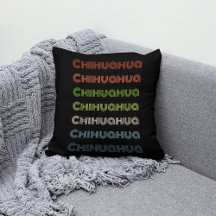 Design rayé coloré rétro "Chihuahua"