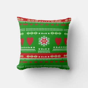 Coussin design scandinave, style champêtre