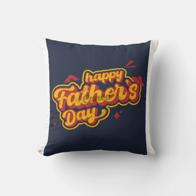 coussin design spécial pour fête des pères (Recto)