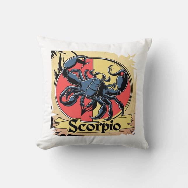 Coussin Design Zodiac Scorpio mignon (Style BD) (Recto)