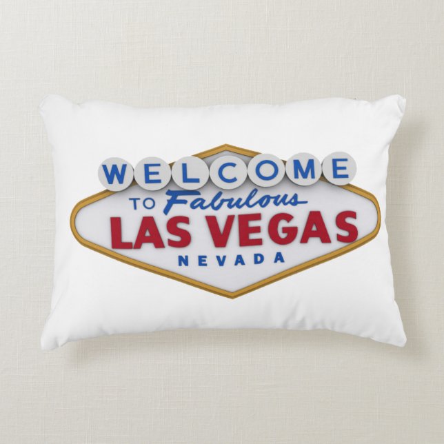 coussin designer cool bienvenue à las vegas (Devant)