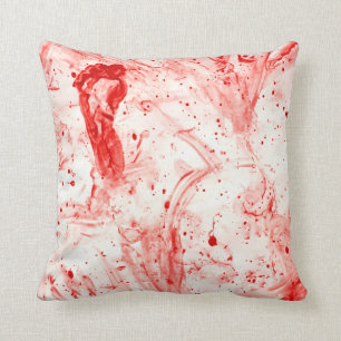 Coussin désordre d'éclaboussure de sang