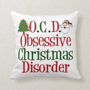 Coussin Désordre obsédant de Noël mignon