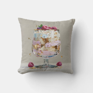Coussin Dessert élégant aux framboises Impasto 