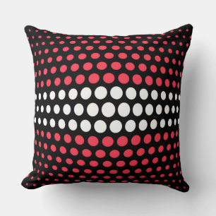 Coussin Dessin à pois blancs et désir