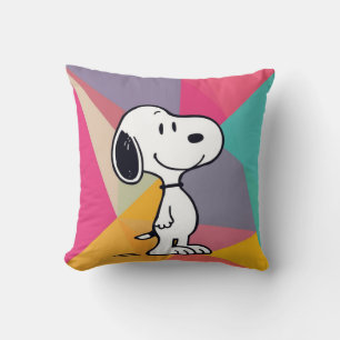 Coussin Dessin animé de bichon joueur Art géométrique Pop