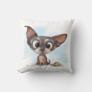 Coussin Dessin animé de chiot Chihuahua mignon