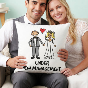 Coussin Dessin animé de mariage - Sous nouvelle direction