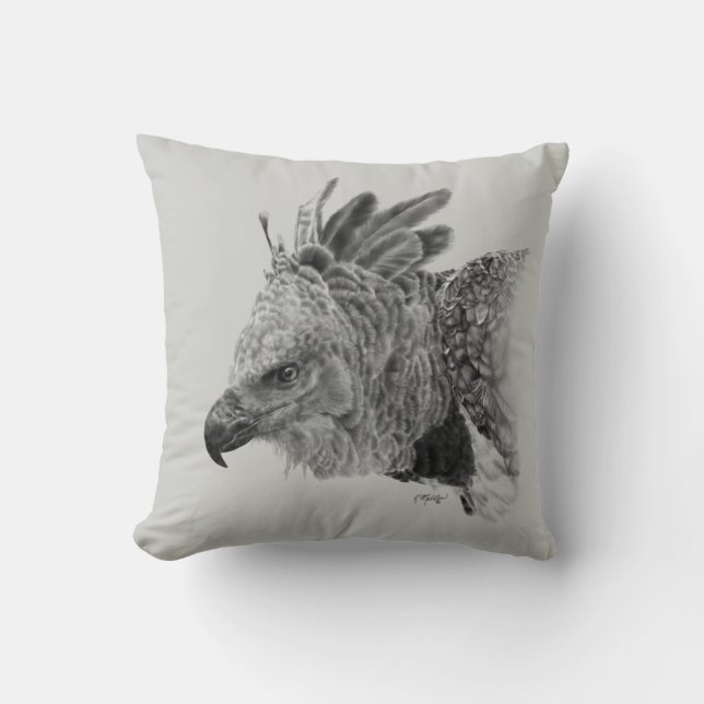 Coussin Dessin d'aigle (Recto)