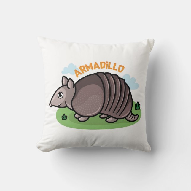 Coussin Dessin d'Armadillo (Recto)