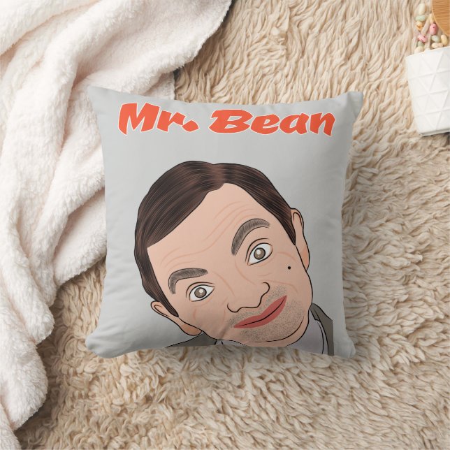 Coussin Dessin de fan pour M. Bean (Rowan Atkinson) (Couverture)