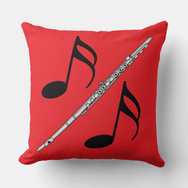 Coussin Dessin de flux (Recto)
