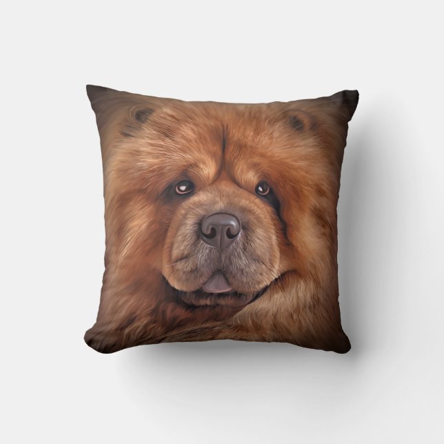 Coussin Dessin de la boucherie de chien (Recto)