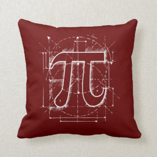 Coussin Dessin de nombre de pi