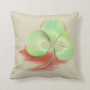 Coussin Dessin de pastel shamrock