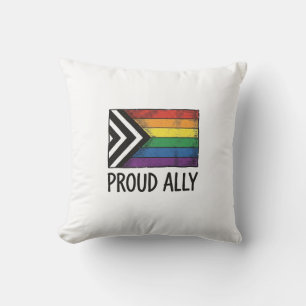 Coussin Dessin de T-Shirt Vectoriel Drapeau de Fierté Alli