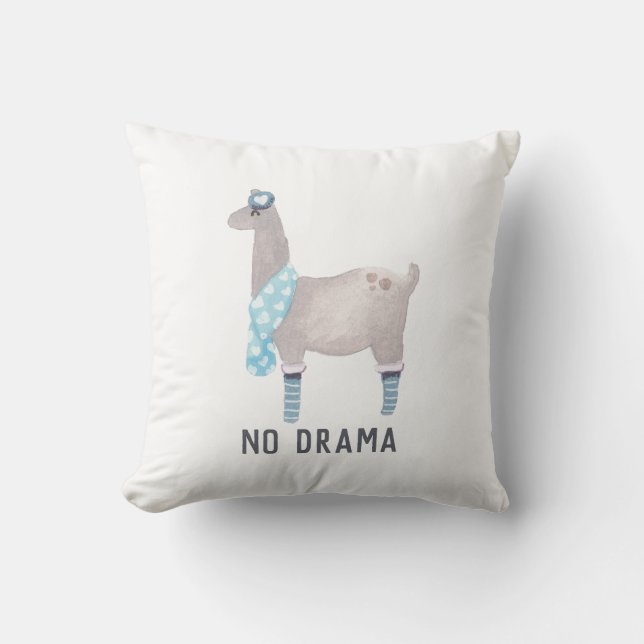 Coussin Dessin du cool Llama (Recto)