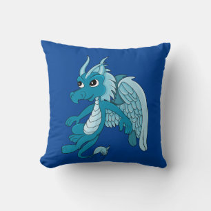 Coussin Dessin du Dragon Bleu