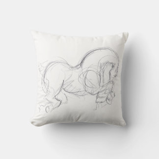 Coussin Dessin original 3 Cheval Année Zodiac Anniversaire