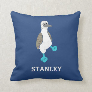 Coussin Dessin personnalisé Booby Bird