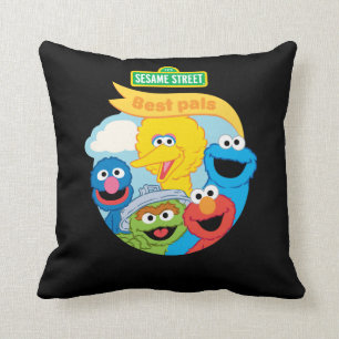 Coussin Dessins de personnages de Rue Sésame