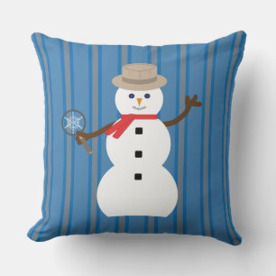 Coussin Détective de Snowman amusante et fantaisiste