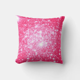 Coussin d'étoiles rose vif