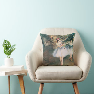 Coussin Deux danseuses sur une scène par Edgar Degas, Art