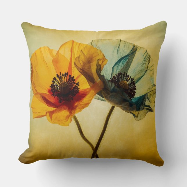Coussin Deux fleurs (Recto)