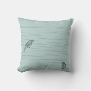 Coussin Deux oiseaux