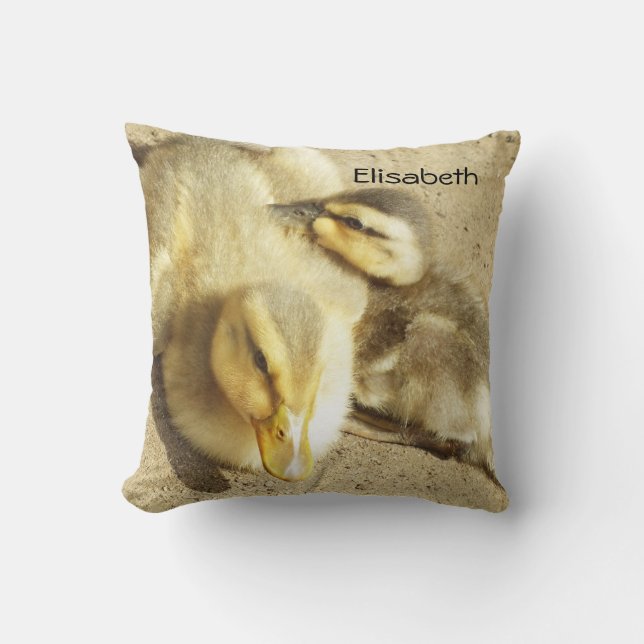 Coussin deux petits canards que les enfants jettent oreill (Recto)