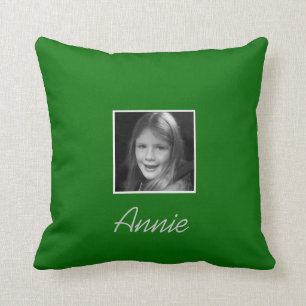 Coussin Deux photos personnelles personnalisées Texte per