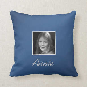 Coussin Deux photos personnelles personnalisées Texte per