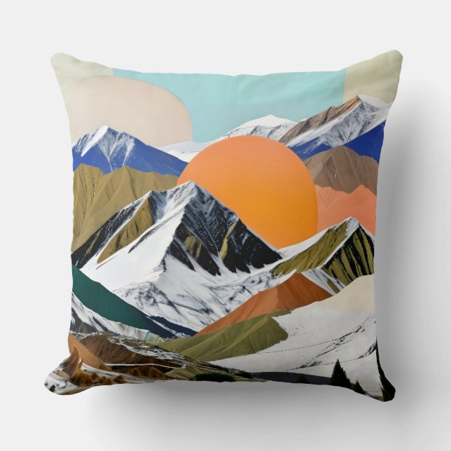 Coussin Deux soleils se lèvent (Recto)