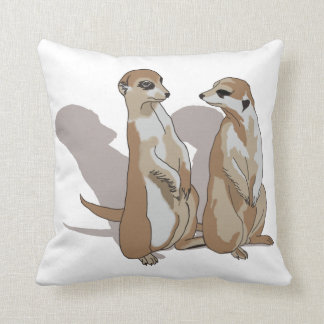Coussin Deux Terriens avec des ombres