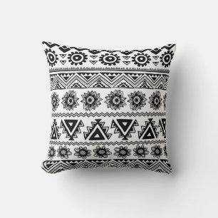Coussin Deuxième ethnie tribale, motif sans coutures.