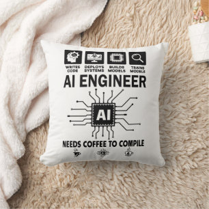 Coussin Développeur Programmeur Codeur Ingénieur en Intell