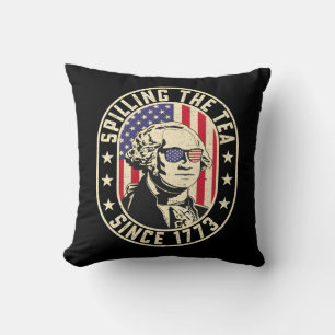Coussin Déverser Le Thé Depuis 1773 - George Washington