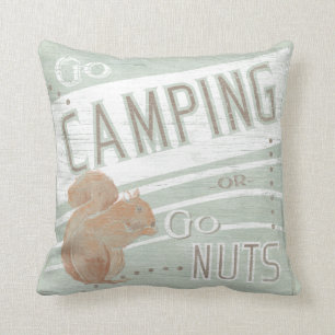 Coussin Devis Aller En Camping, Ou Aller Nuts