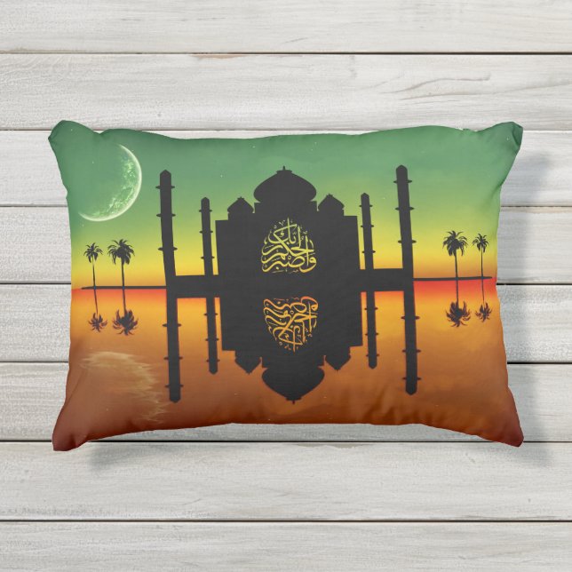 Coussin D'extérieur 1001 Réflexion orientale de la nuit (Devant)