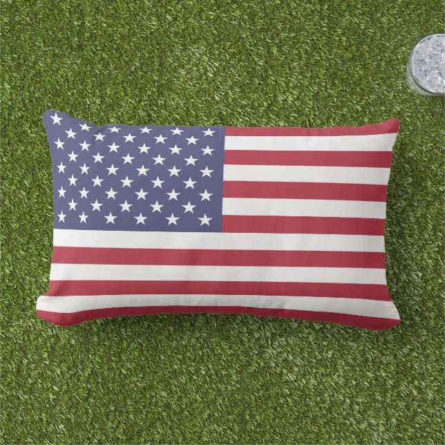 Coussin D'extérieur Afficher vos couleurs - États-Unis (Herbe)
