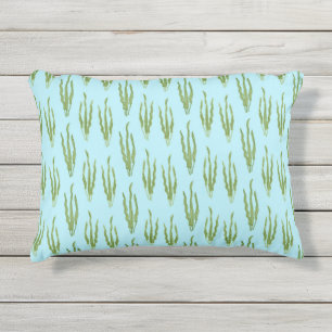 Coussin D'extérieur Algues Vertes Plantes Océaniques Amoureux de la Na