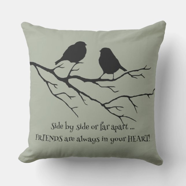 Coussin D'extérieur Amis toujours dans votre coeur Amitié Citation d'o (Recto)