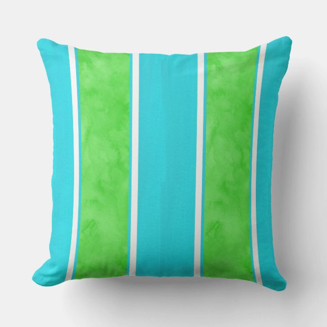 Coussin D'extérieur Aqua Lime Cabana (Recto)
