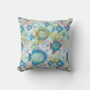 Coussin D'extérieur Aquarium Marin de Poissons Tropicaux