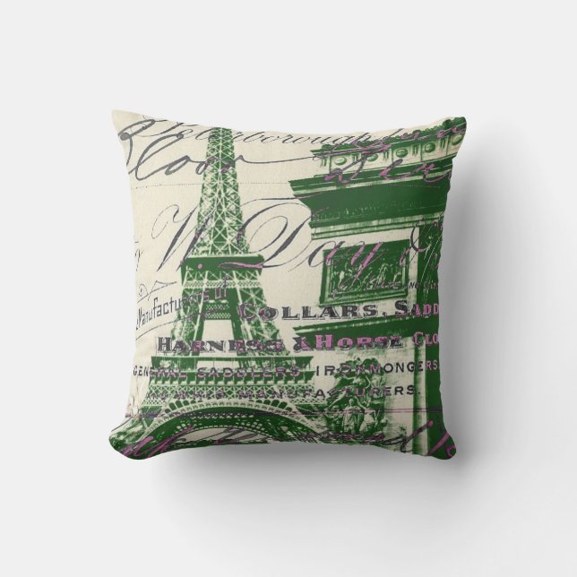 Coussin D'extérieur architecture victoire porte paris eiffel tower (Recto)
