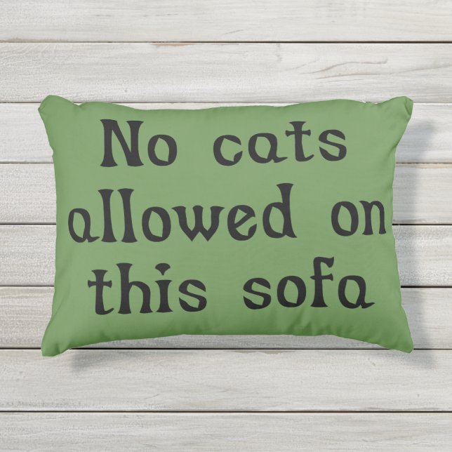 Coussin D'extérieur Aucuns chats permis sur ce sofa (Devant)