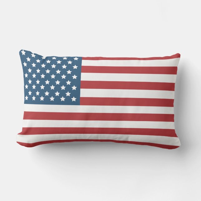 Coussin D'extérieur Bannière étoilée de drapeau américain des (Recto)